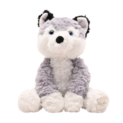 One Colour - Front - Winston The Plush Grey and White Wolf