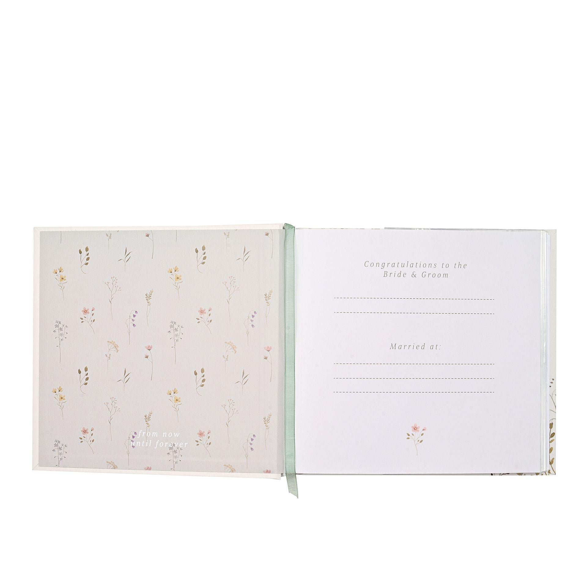 White - Side - Love Story Wildflower Wedding Album