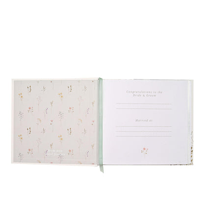 White - Side - Love Story Wildflower Wedding Album