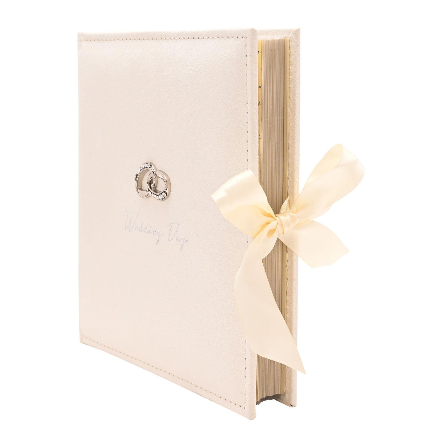 Ivory - Back - Amore Suede Wedding Album Holds 100 7 x 5 Pictures