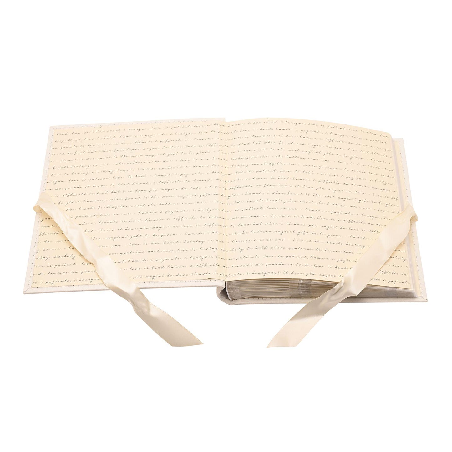 Ivory - Lifestyle - Amore Suede Wedding Album Holds 100 7 x 5 Pictures