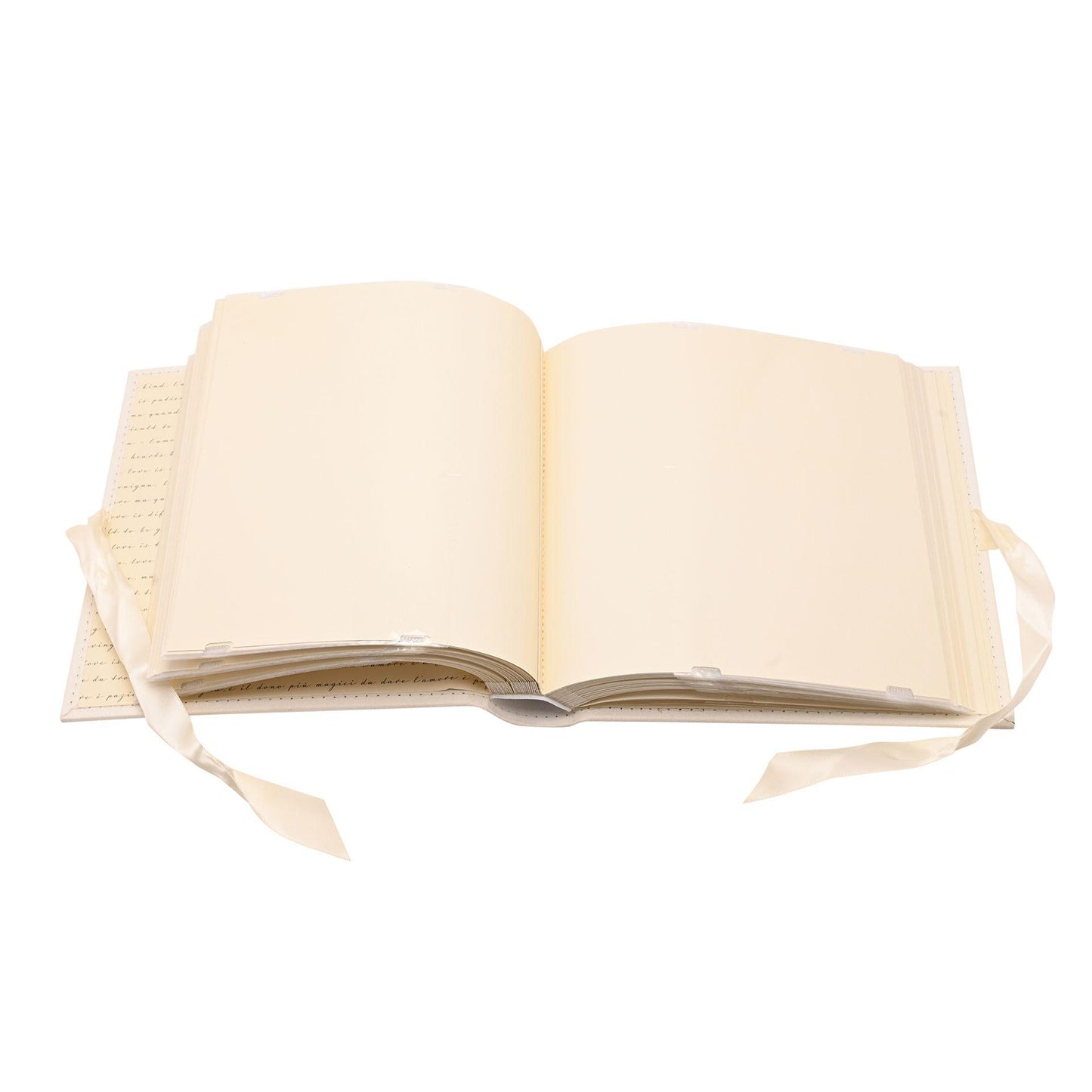 Ivory - Pack Shot - Amore Suede Wedding Album Holds 100 7 x 5 Pictures