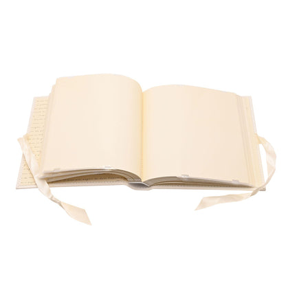 Ivory - Pack Shot - Amore Suede Wedding Album Holds 100 7 x 5 Pictures