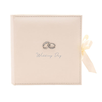 Ivory - Front - Amore Suede Wedding Album Holds 100 7 x 5 Pictures