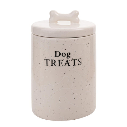White - Front - Best of Breed Paw Prints Treat Jar - Dog