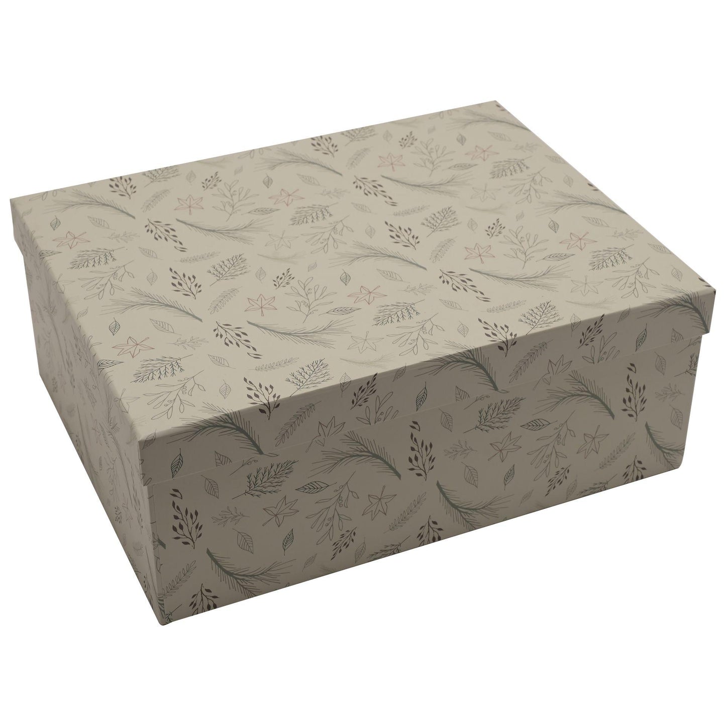 Green - Back - Set of 6 nested Winter Wilds Gift Boxes