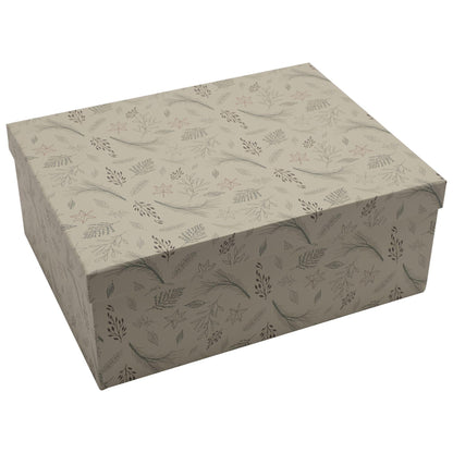 Green - Back - Set of 6 nested Winter Wilds Gift Boxes