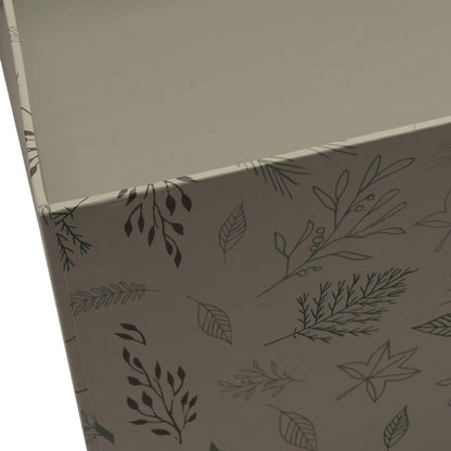 Green - Side - Set of 6 nested Winter Wilds Gift Boxes