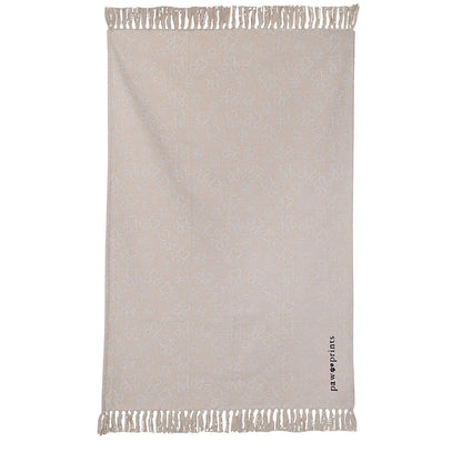 Natural - Front - Best of Breed 120cm x 180cm Paw Print Pet Blanket