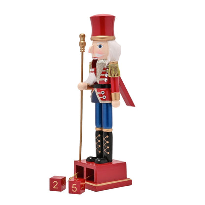 Red - Close up - Nutcracker Perpetual Calendar 40cm