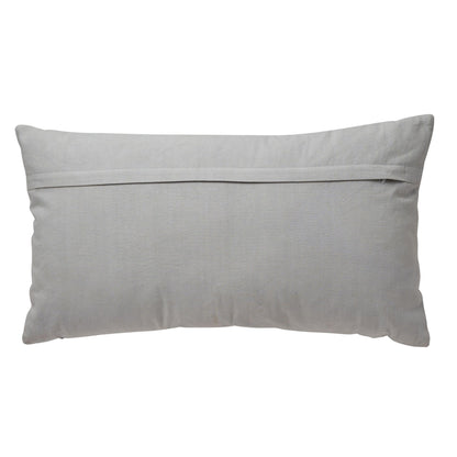 Grey - Back - Beaded Cushion Fa La La - Rectangular