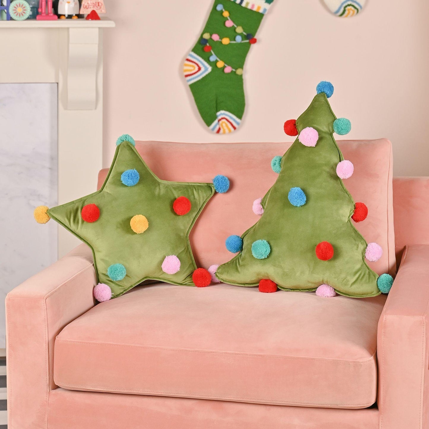 Green - Back - Star Cushion