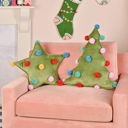 Green - Back - Star Cushion
