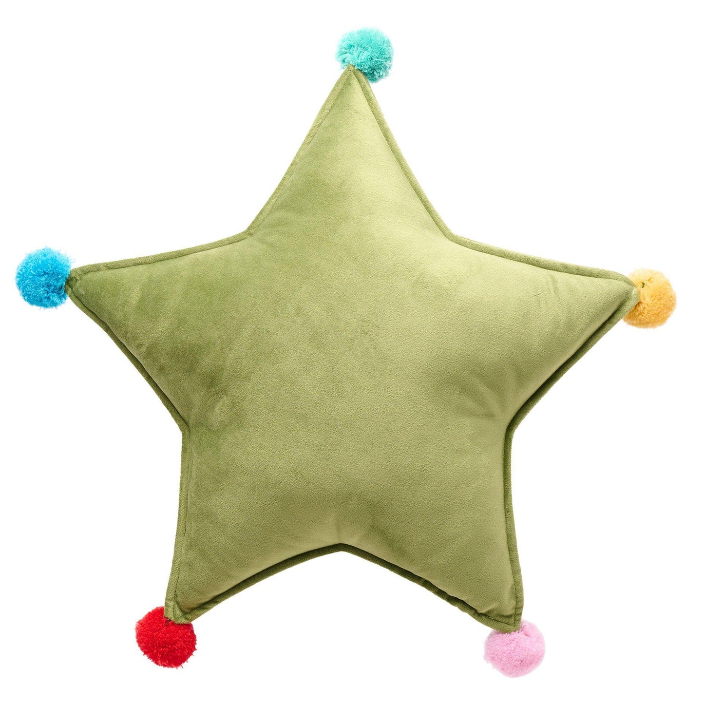 Green - Side - Star Cushion