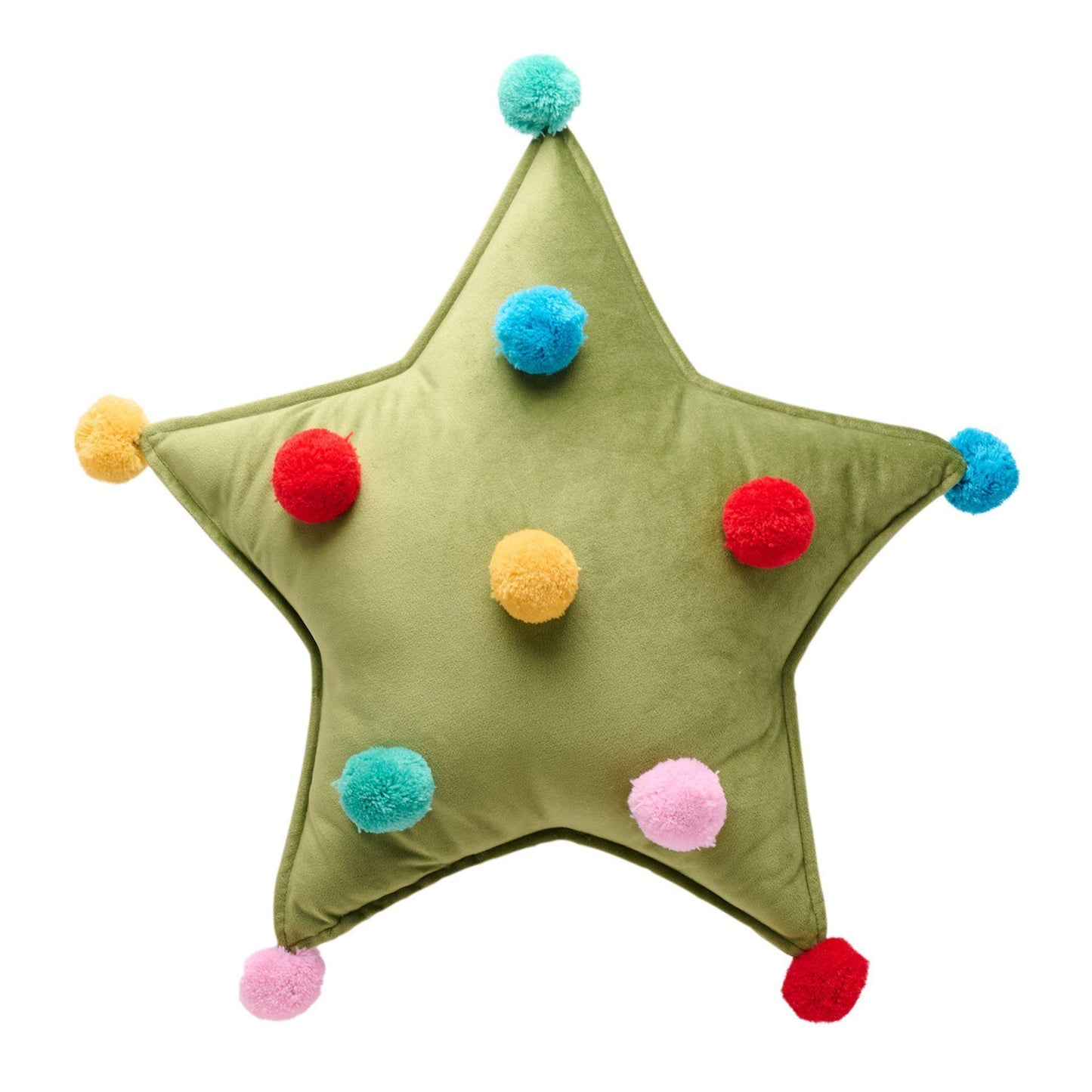 Green - Front - Star Cushion
