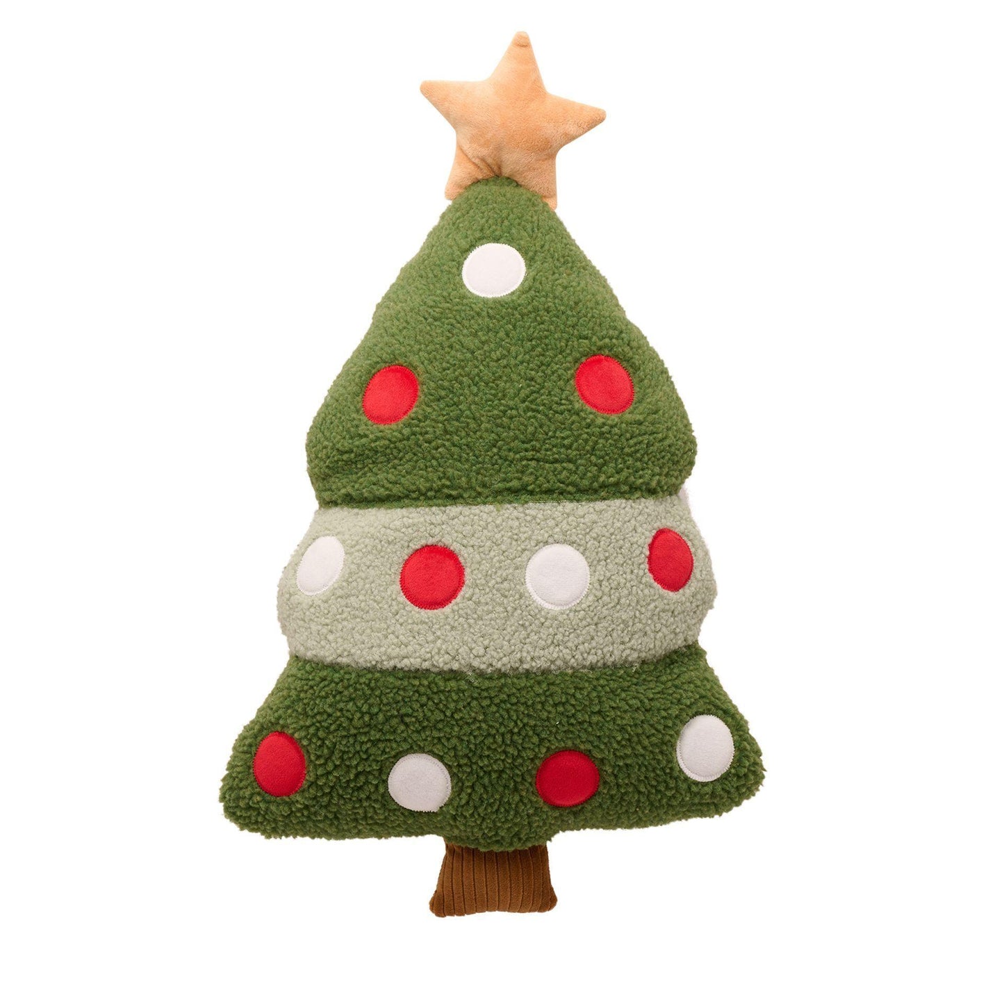 Green - Front - Christmas Tree Shaped Cushion 61cm
