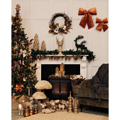 Burnt Orange - Lifestyle - Velvet Bow Hanger 50 x 40cm Burnt Orange
