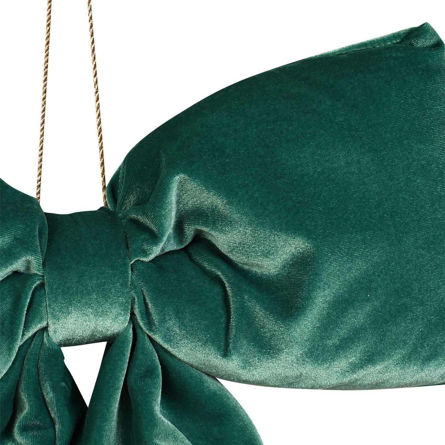 teal - Back - Teal Velvet Hanging Bow