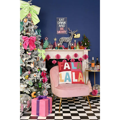 Various - Back - Fa La La Hook Cushion 50x50cm