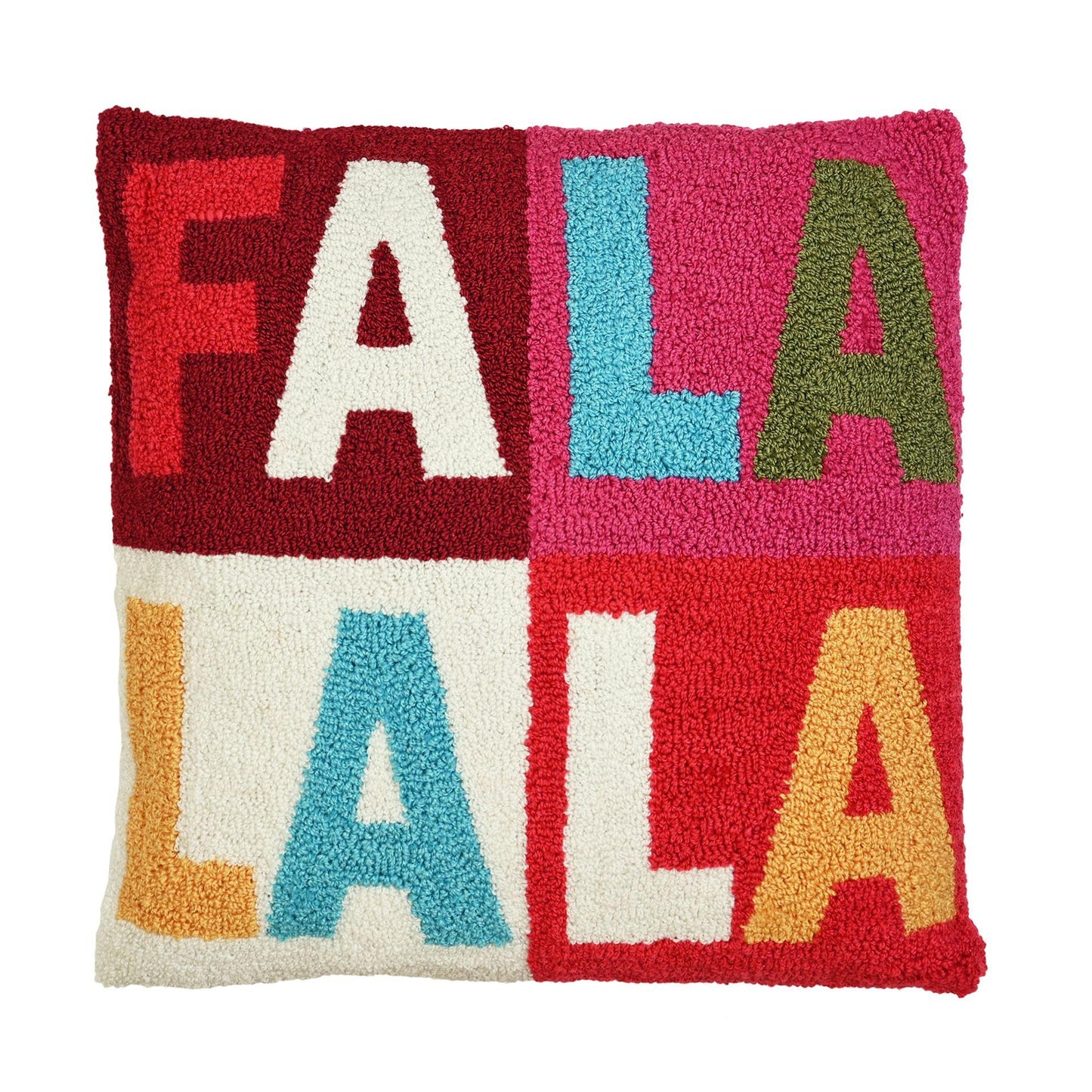 Various - Front - Fa La La Hook Cushion 50x50cm