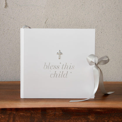 Grey - Back - Bambino Photo Album Bless This Child
