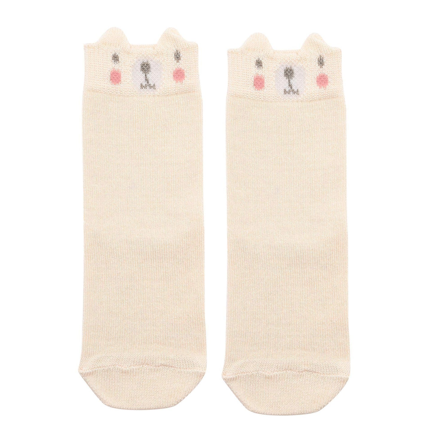 Brown - Side - Bambino Socks Mini Me Bear Family Pack of 3 Pairs
