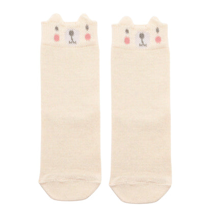 Brown - Side - Bambino Socks Mini Me Bear Family Pack of 3 Pairs
