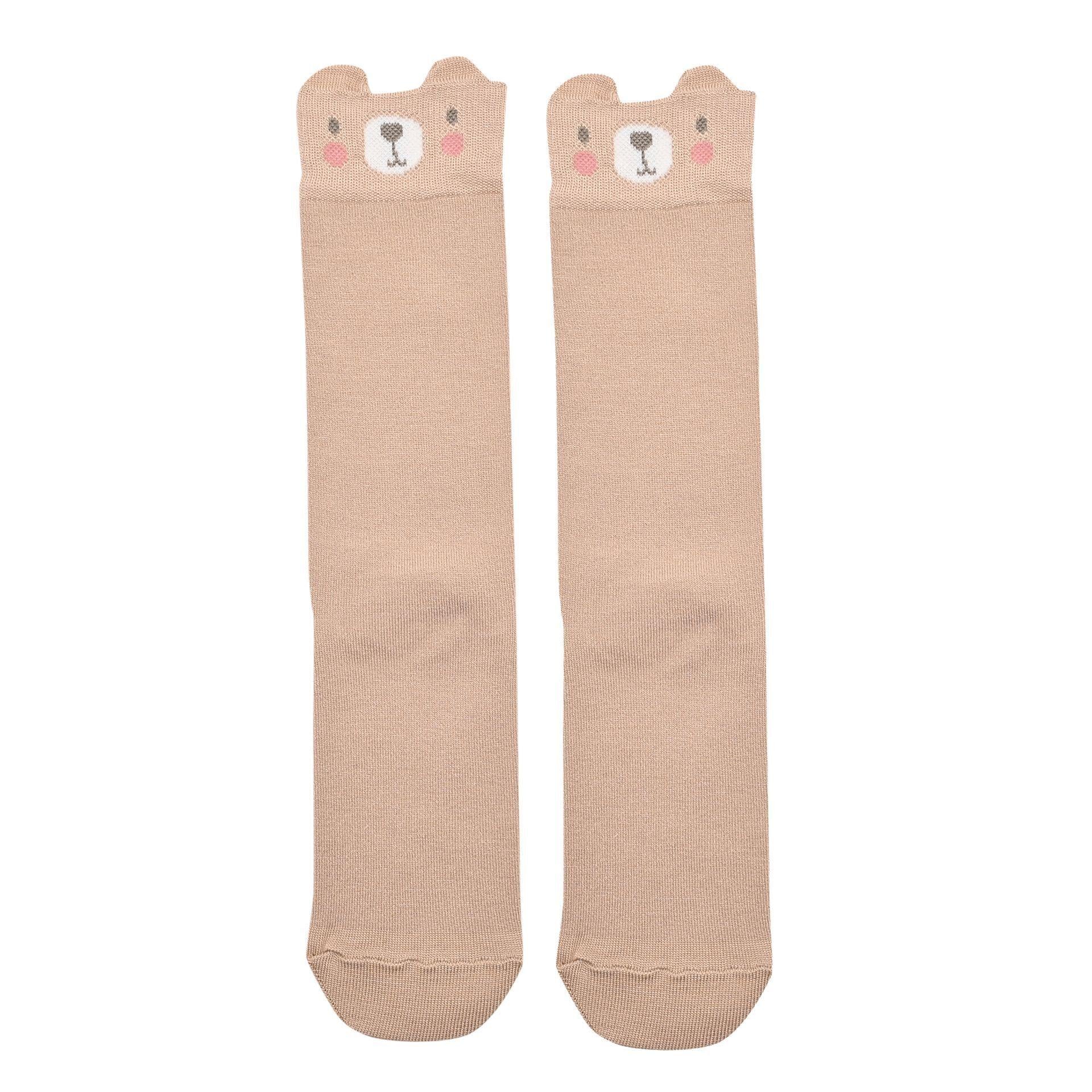 Brown - Lifestyle - Bambino Socks Mini Me Bear Family Pack of 3 Pairs