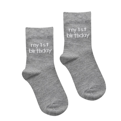 Various - Pack Shot - Bambino Socks My First Milestones 6-12 Months Pack of 5 Pairs