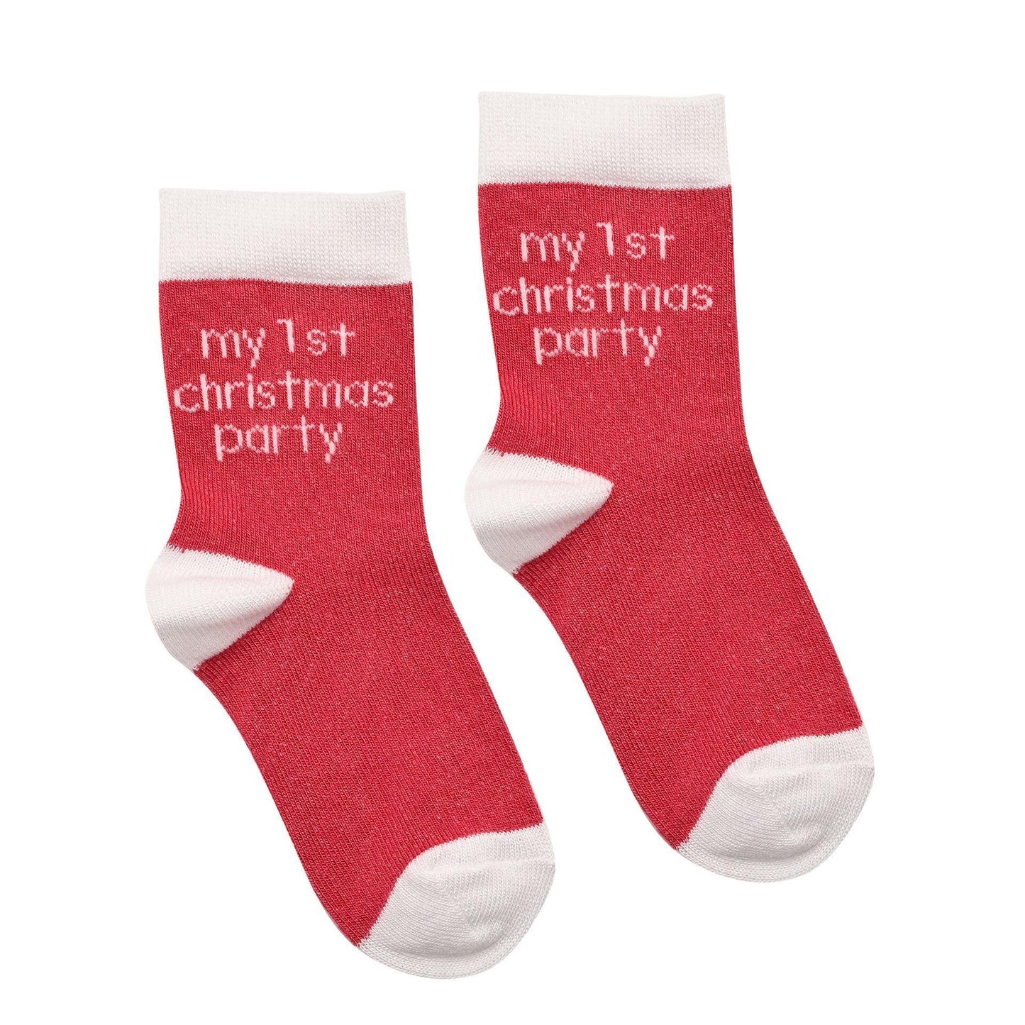 Various - Lifestyle - Bambino Socks My First Milestones 6-12 Months Pack of 5 Pairs - Green and Red Colours