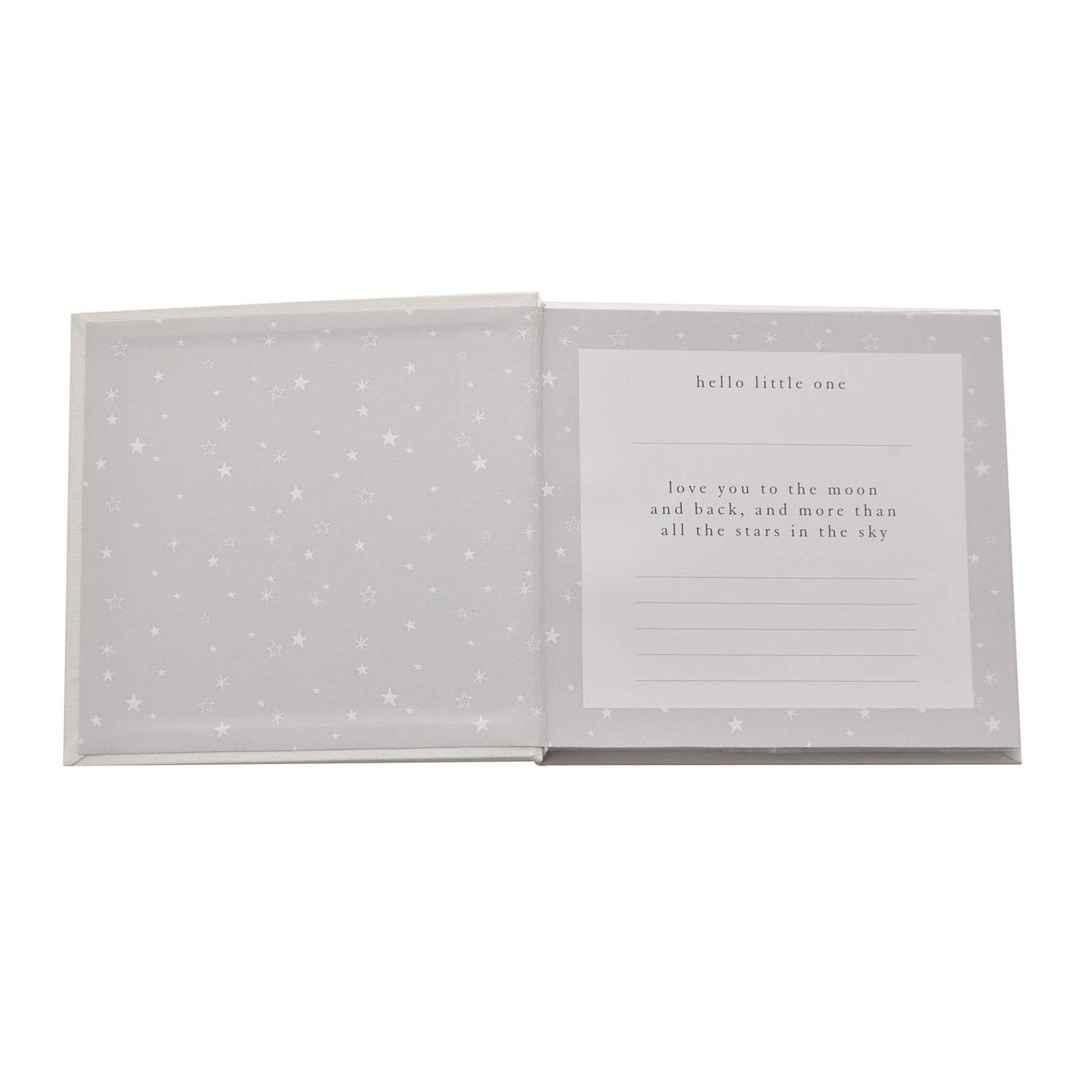 White - Side - Bambino Linen Photo Album - Little One