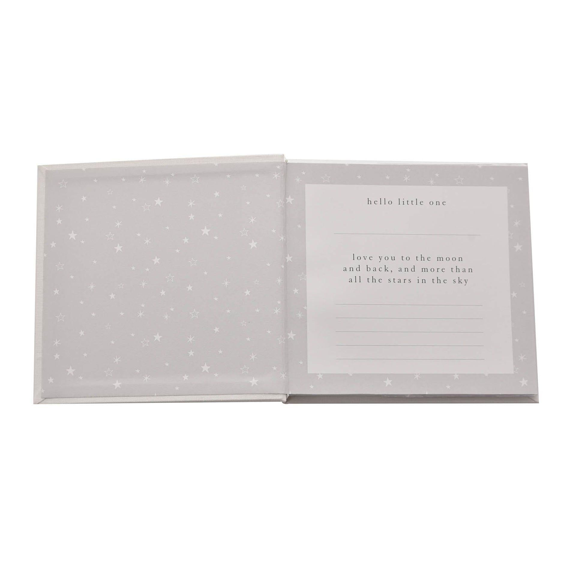 White - Side - Bambino Linen Photo Album - Little One