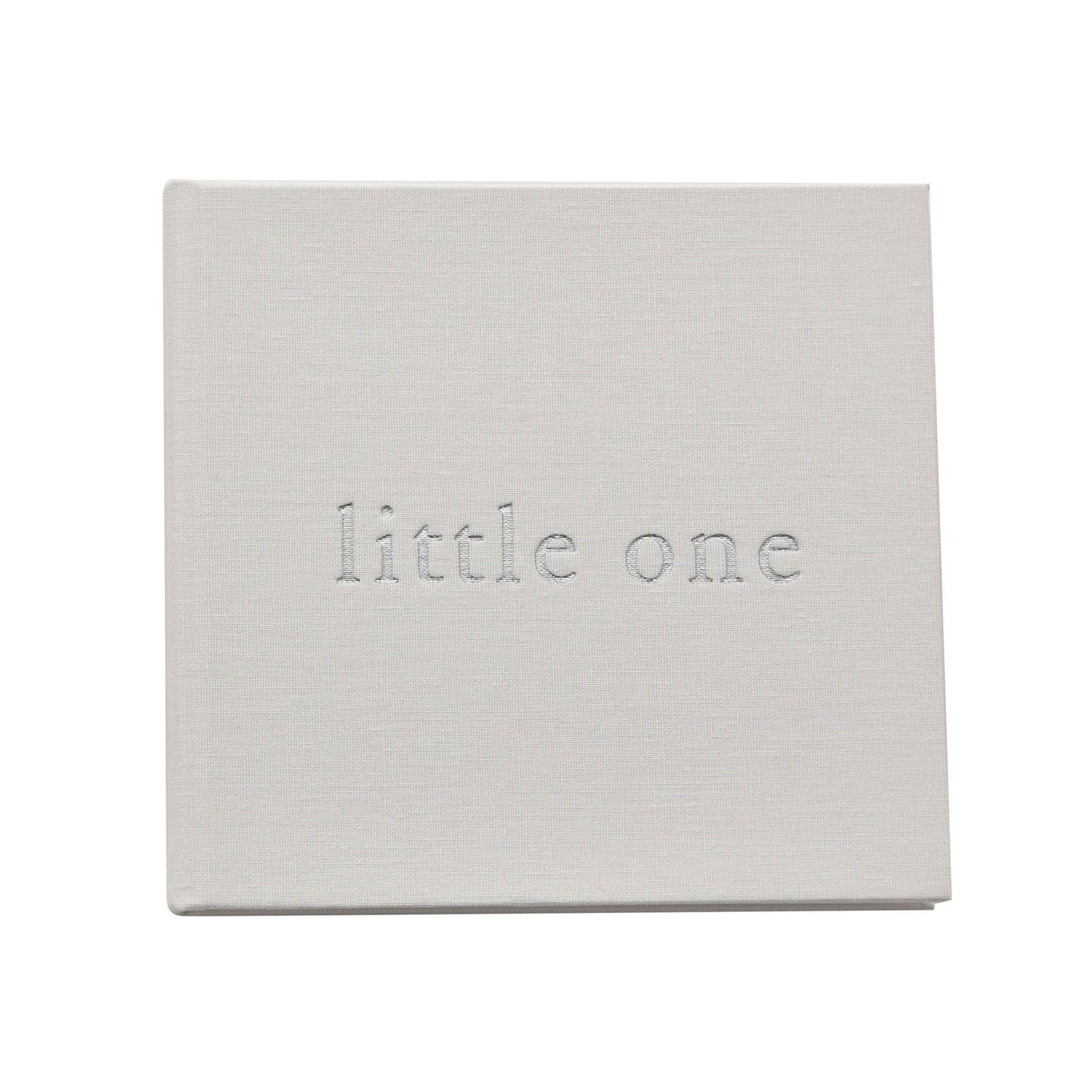 White - Front - Bambino Linen Photo Album - Little One