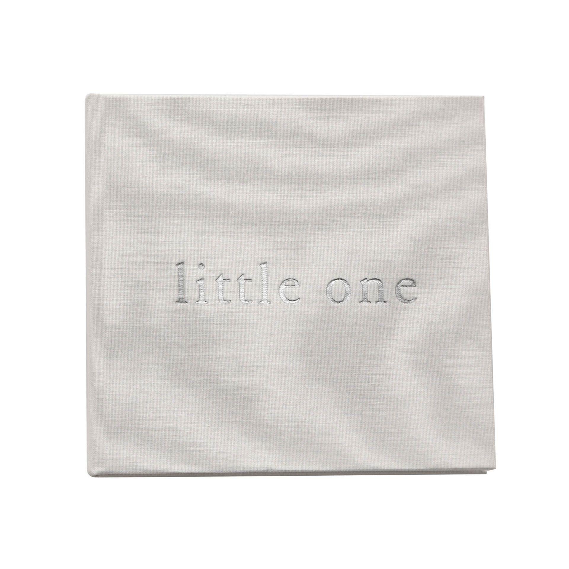 White - Front - Bambino Linen Photo Album - Little One