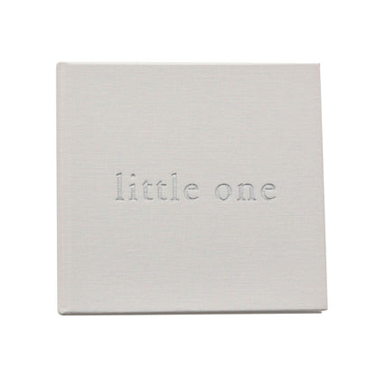 White - Front - Bambino Linen Photo Album - Little One