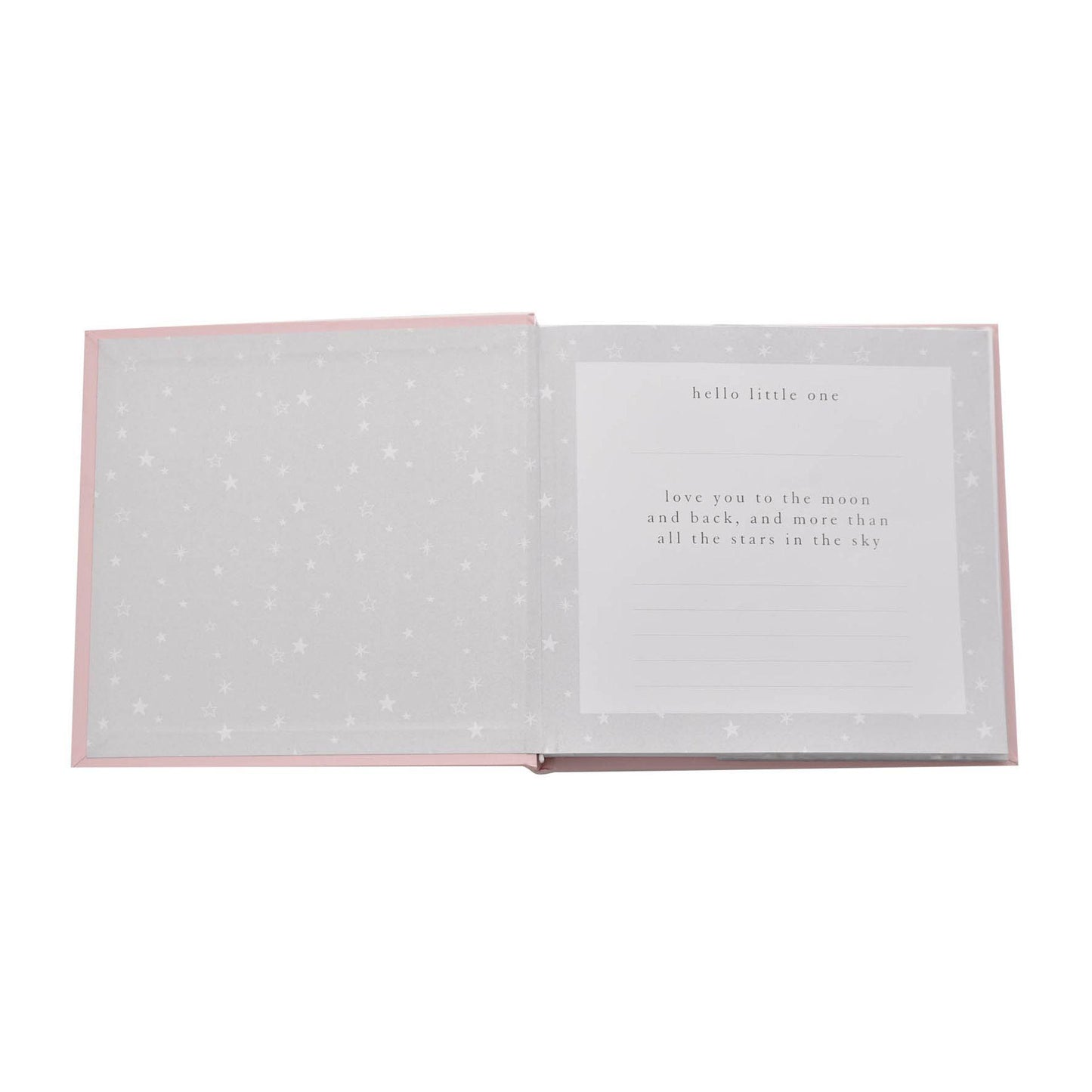 Pink - Side - Bambino Photo Album - Beautiful Baby Girl