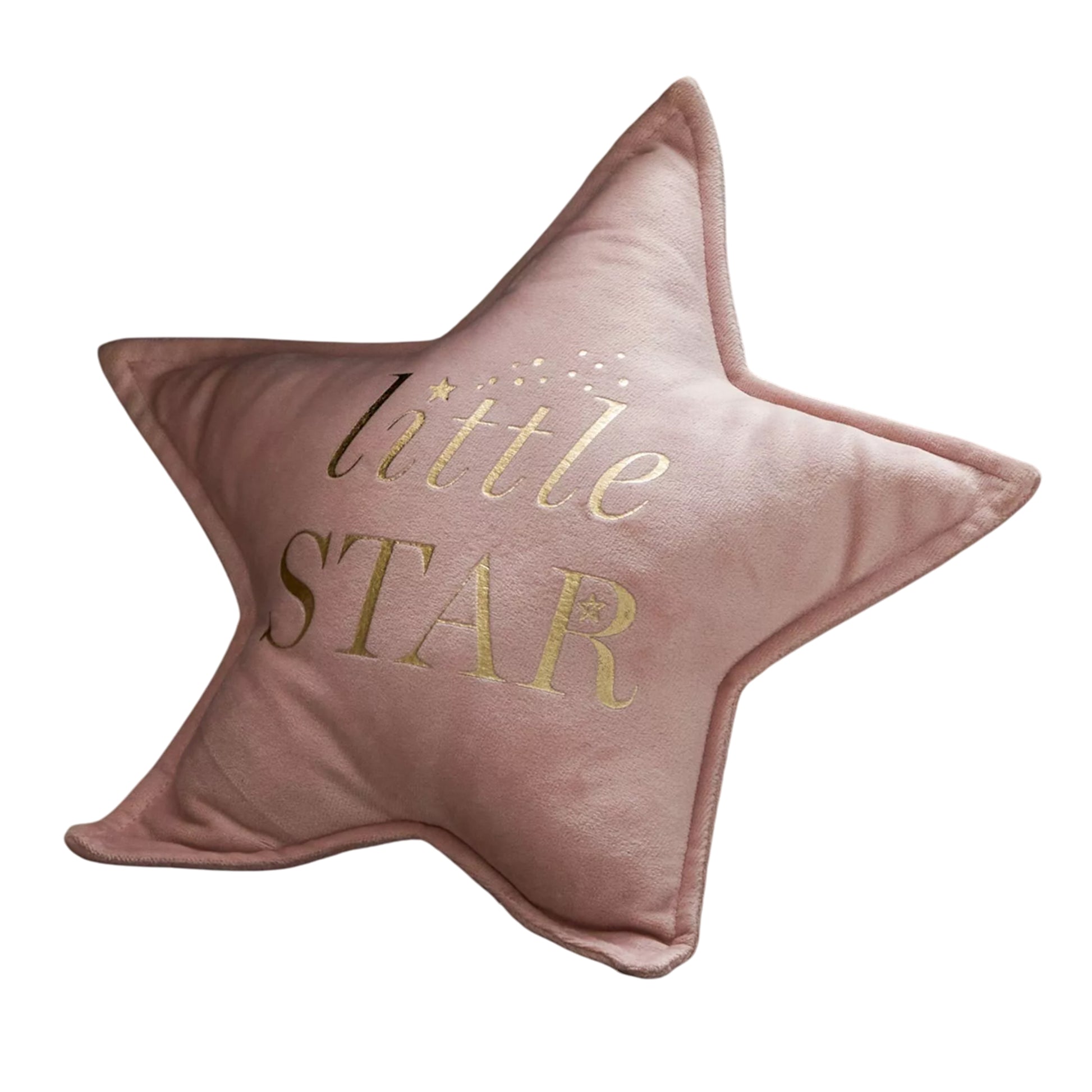 Pink - Back - Bambino Little Star Velvet Filled Cushion