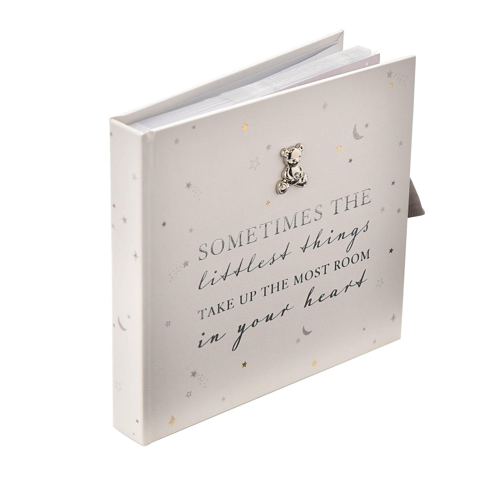 White - Back - Bambino Baby Photo Album Holds 50 4 x 6 Prints - Sometimes
