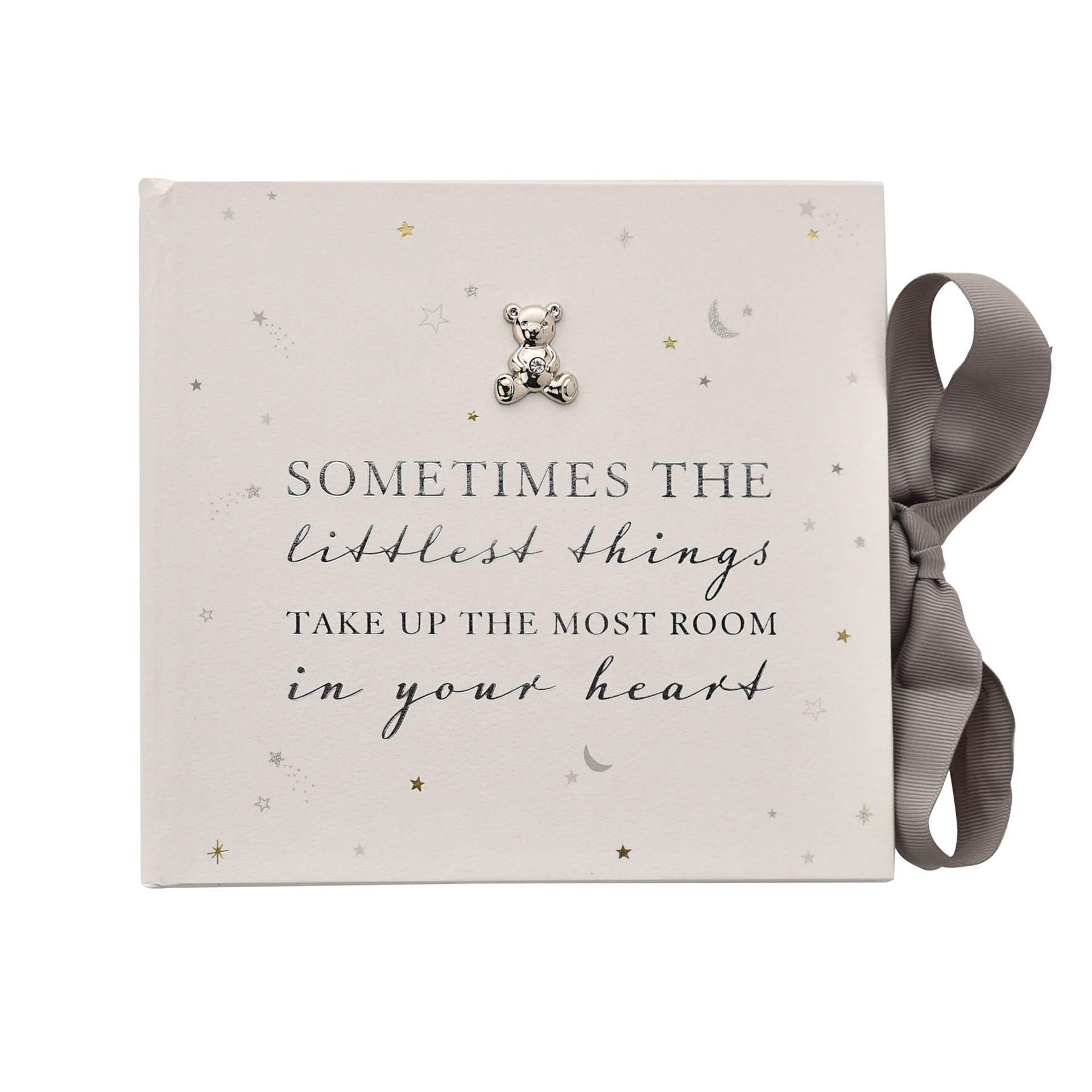 White - Front - Bambino Baby Photo Album Holds 50 4 x 6 Prints - Sometimes