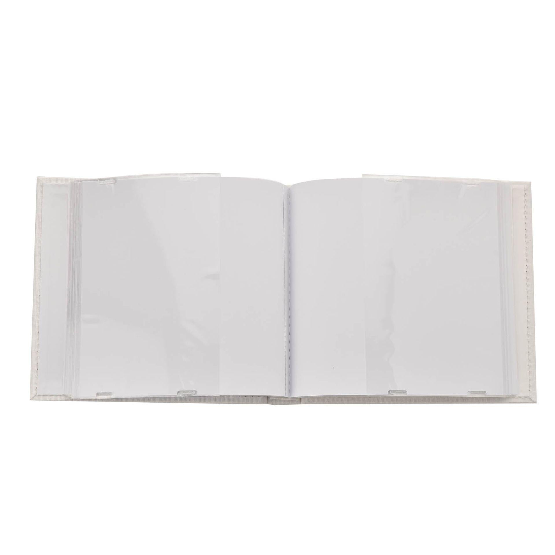 White - Pack Shot - Bambino 3 Icons Linen Fabric Album 50 prints 6 x 4