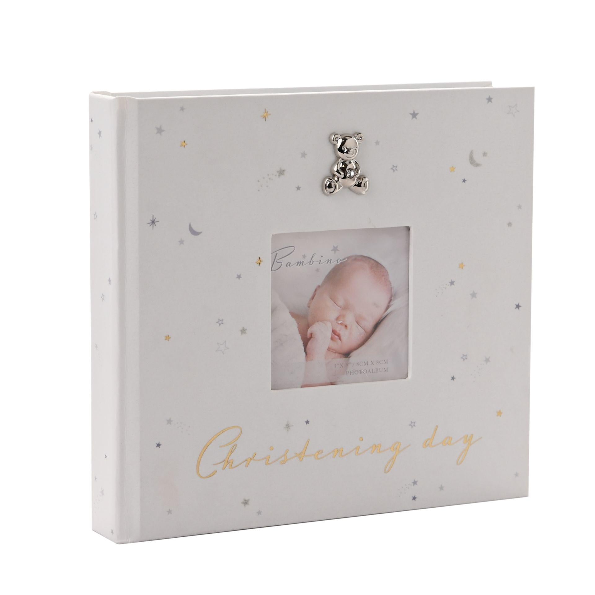 White - Back - Bambino Christening Album 50 Prints 4 x 6