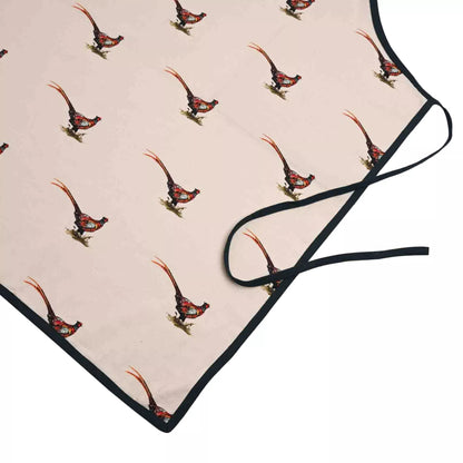 White - Back - Meg Hawkins Pheasant Cotton Apron