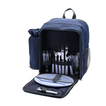 Navy Blue - Side - Country Living Picnic Backpack