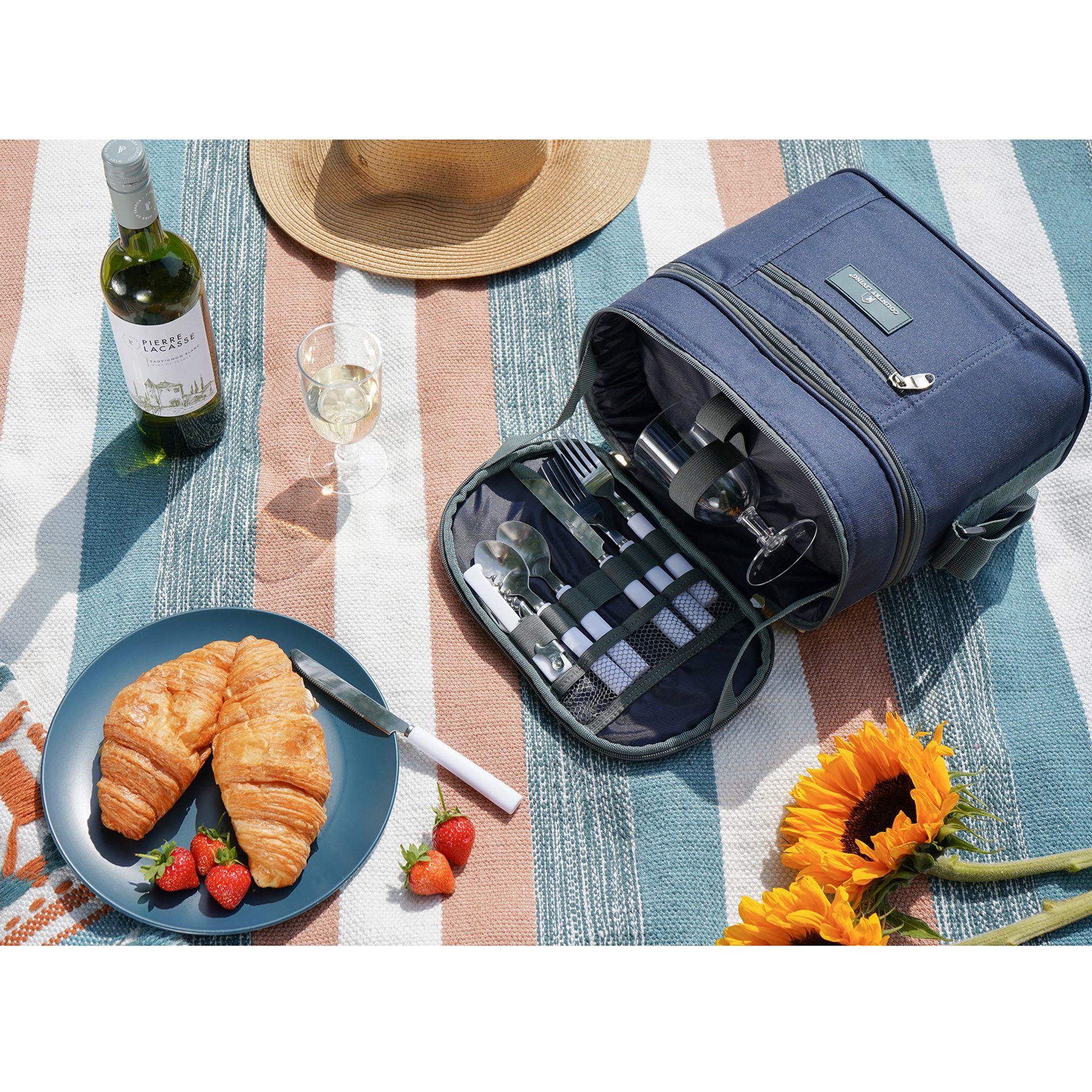 Navy Blue - Back - Country Living Lunch Bag