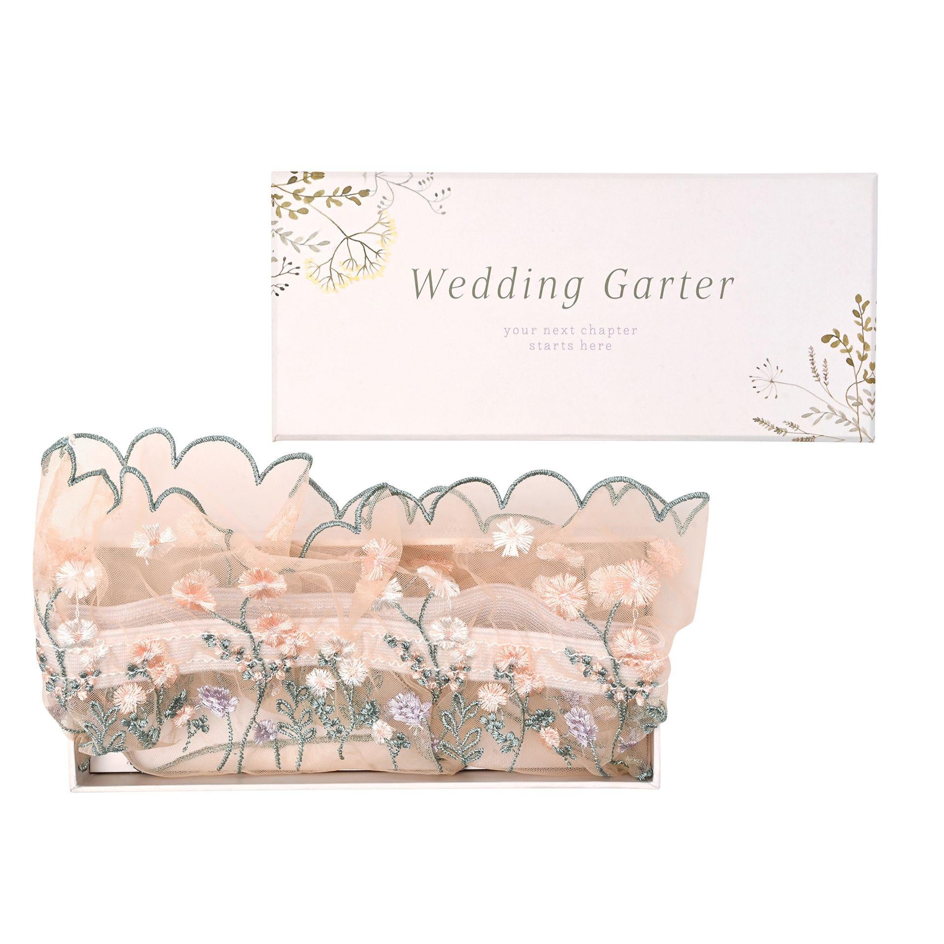 Multicoloured - Front - Celebrations Womens-Ladies Love Story Wildflower Garter