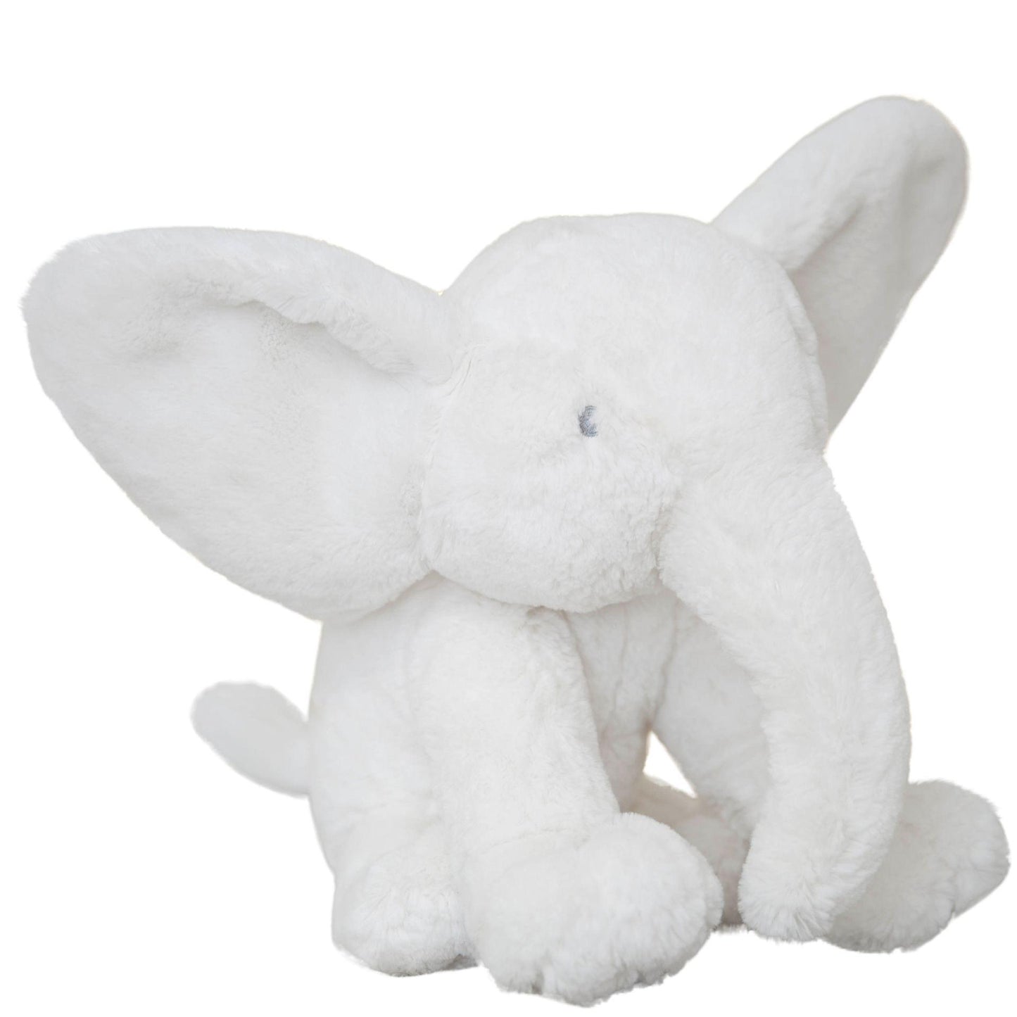 White - Front - Bambino White Plush Elephant Large 31cm