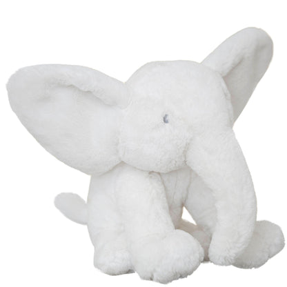 White - Front - Bambino White Plush Elephant Large 31cm