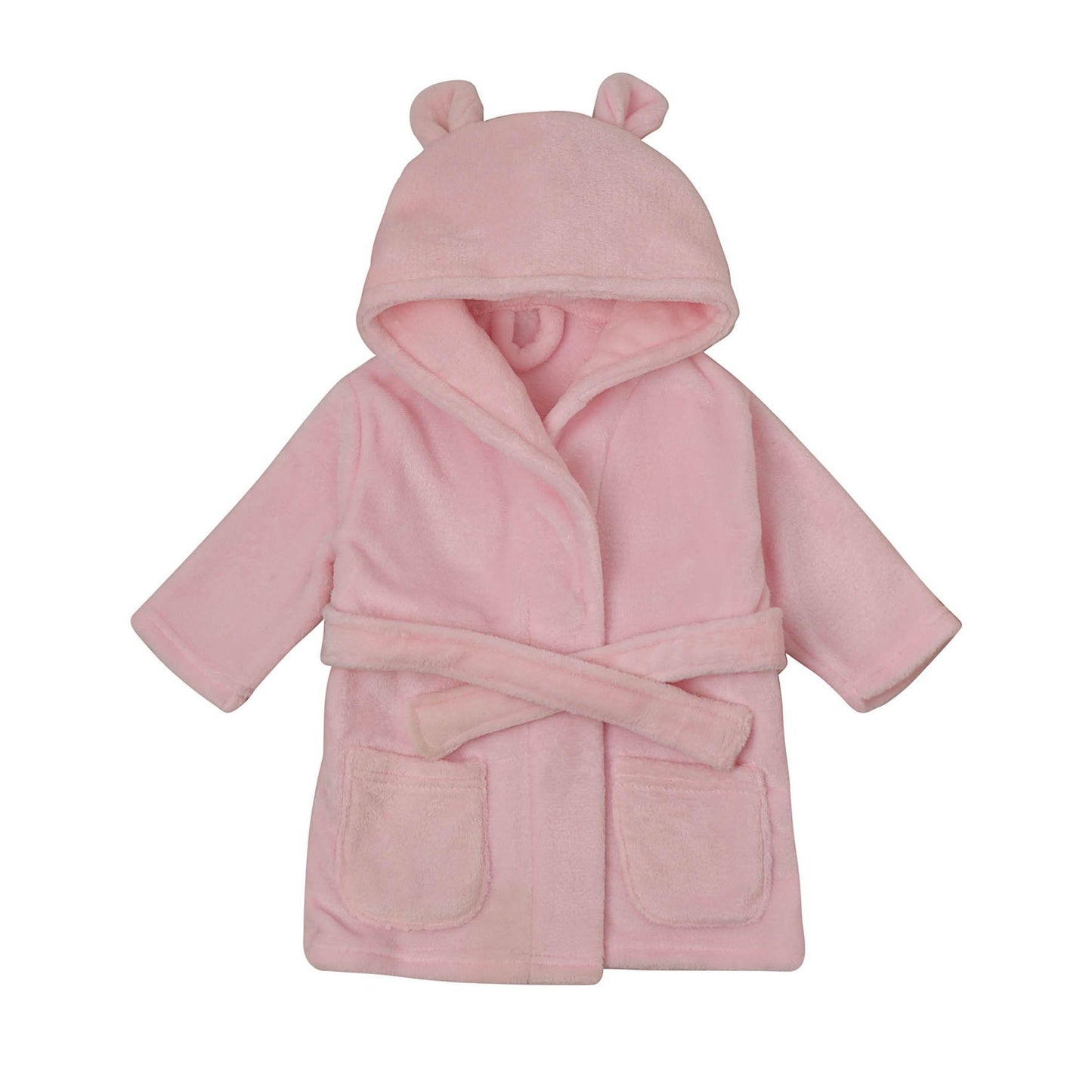 Pink - Front - Bambino Baby's First Dressing Gown - Pink 3-6 Months