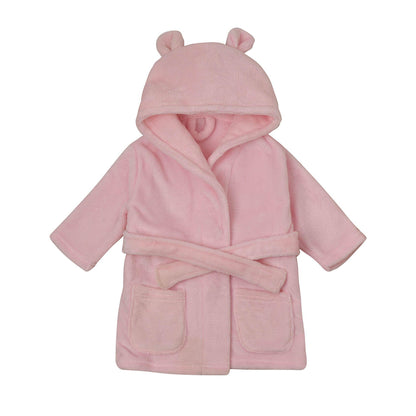 Pink - Front - Bambino Baby's First Dressing Gown - Pink 3-6 Months