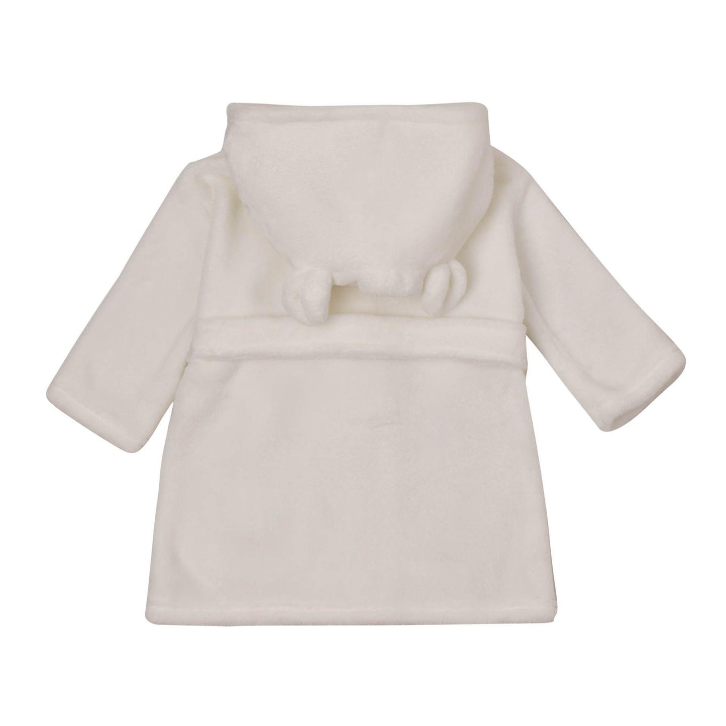 White - Side - Bambino Babys First Dressing Gown - White 3-6 Months